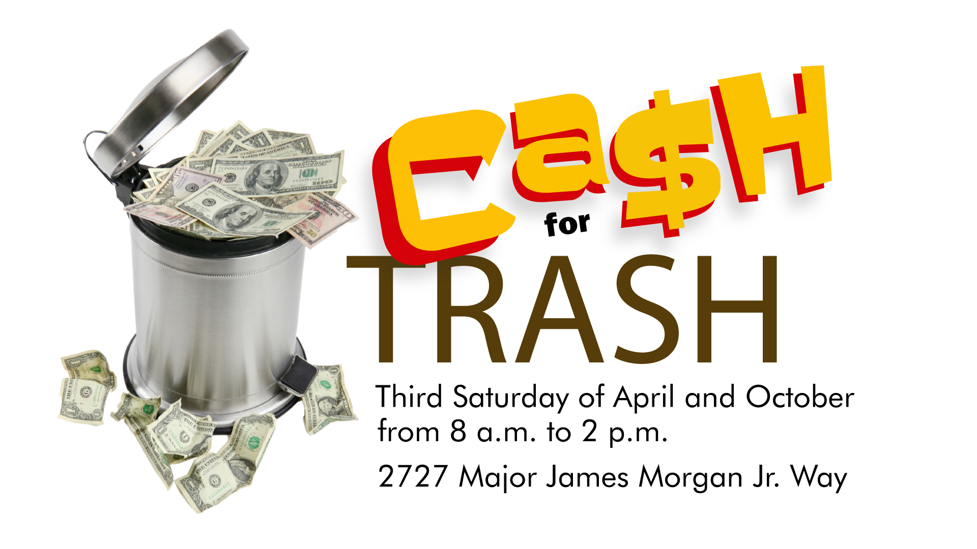 cash for trash banner