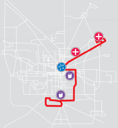 Gulf Route Mini Map